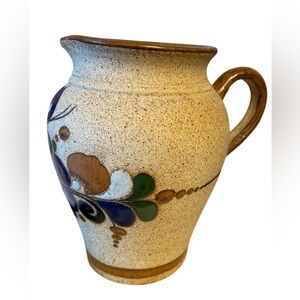 Tonala Mexican Folk Art Pottery pitcher